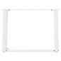 Preview: Couchtischbeine U-Form 2 Stk. Weiß 60x(42-43) cm Stahl