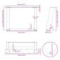 Preview: Couchtischbeine U-Form 2 Stk. Weiß 60x(42-43) cm Stahl
