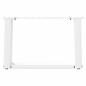 Preview: Couchtischbeine U-Form 2 Stk. Weiß 40x(30-31) cm Stahl