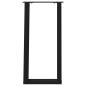 Preview: Konsolentischbeine U-Form 2 Stk. Schwarz 28x(72-73) cm Stahl