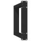 Preview: Konsolentischbeine U-Form 2 Stk. Schwarz 28x(72-73) cm Stahl