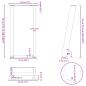 Preview: Konsolentischbeine U-Form 2 Stk. Schwarz 28x(72-73) cm Stahl
