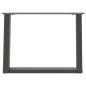 Preview: Couchtischbeine U-Form 2 Stk. Anthrazit 70x(42-43) cm Stahl