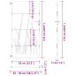 Preview: Gartentor 85x175 cm Cortenstahl Gras-Design