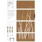 Preview: Gartentor 85x175 cm Cortenstahl Gras-Design