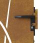 Preview: Gartentor 85x175 cm Cortenstahl Gras-Design