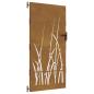 Preview: Gartentor 85x175 cm Cortenstahl Gras-Design
