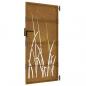 Preview: Gartentor 85x175 cm Cortenstahl Gras-Design