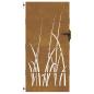 Preview: Gartentor 85x175 cm Cortenstahl Gras-Design