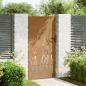 Preview: Gartentor 85x175 cm Cortenstahl Gras-Design