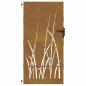 Preview: Gartentor 85x175 cm Cortenstahl Gras-Design