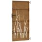 Preview: Gartentor 85x175 cm Cortenstahl Gras-Design