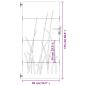 Preview: Gartentor 85x175 cm Cortenstahl Gras-Design