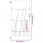 Preview: Gartentor 85x175 cm Cortenstahl Gras-Design