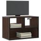 Preview: ARDEBO.de - TV-Schrank Braun Eiche 60x31x39,5 cm Holzwerkstoff und Metall