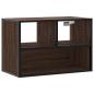 Preview: TV-Schrank Braun Eiche 60x31x39,5 cm Holzwerkstoff und Metall