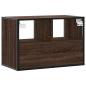 Preview: TV-Schrank Braun Eiche 60x31x39,5 cm Holzwerkstoff und Metall