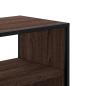 Preview: TV-Schrank Braun Eiche 60x31x39,5 cm Holzwerkstoff und Metall