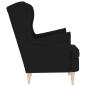 Preview: Sessel Schwarz 74x84x100 cm Stoff