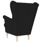 Preview: Sessel Schwarz 74x84x100 cm Stoff