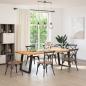 Preview: ARDEBO.de - Esstischbeine U-Form 2 Stk. Schwarz 80x72 cm Stahl
