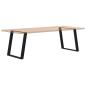 Preview: Esstischbeine U-Form 2 Stk. Schwarz 80x72 cm Stahl