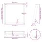 Preview: Esstischbeine U-Form 2 Stk. Schwarz 80x72 cm Stahl