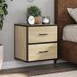 Preview: ARDEBO.de - Wand-Nachttische 2 Stk. Sonoma-Eiche 40x31x39,5 cm