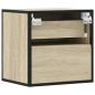 Preview: Wand-Nachttische 2 Stk. Sonoma-Eiche 40x31x39,5 cm