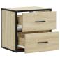 Preview: Wand-Nachttische 2 Stk. Sonoma-Eiche 40x31x39,5 cm
