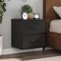 Preview: ARDEBO.de - Wand-Nachttische 2 Stk. Schwarz 40x31x39,5 cm
