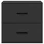 Preview: Wand-Nachttische 2 Stk. Schwarz 40x31x39,5 cm
