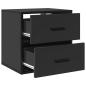 Preview: Wand-Nachttische 2 Stk. Schwarz 40x31x39,5 cm