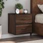Preview: ARDEBO.de - Wand-Nachttische 2 Stk. Braun Eichen-Optik 40x31x39,5 cm