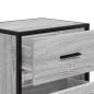 Preview: Wand-Nachttische 2 Stk. Grau Sonoma 40x31x39,5 cm