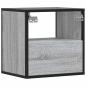 Preview: Wand-Nachttisch Grau Sonoma 40x31x39,5 cm