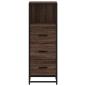 Preview: Badschrank Braun Eichen-Optik 35x37,5x100 cm Holzwerkstoff