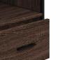 Preview: Badschrank Braun Eichen-Optik 35x37,5x100 cm Holzwerkstoff