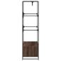 Preview: Kleiderständer Braun Eichen-Optik 90x50x180 cm Holzwerkstoff