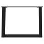 Preview: Couchtischbeine U-Form 2 Stk. Schwarz 60x(42-43) cm Stahl