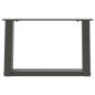 Preview: Couchtischbeine U-Form 2 Stk. Anthrazit 40x(30-31) cm Stahl