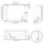 Preview: Couchtischbeine U-Form 2 Stk. Anthrazit 40x(30-31) cm Stahl