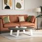 Preview: ARDEBO.de - Couchtischbeine U-Form 2 Stk. Weiß 60x(30-31) cm Stahl