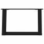 Preview: Couchtischbeine U-Form 2 Stk. Schwarz 40x(30-31) cm Stahl