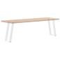 Preview: Konsolentischbeine U-Form 2 Stk. Weiß 28x(72-73) cm Stahl