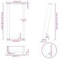 Preview: Konsolentischbeine U-Form 2 Stk. Weiß 28x(72-73) cm Stahl