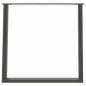 Preview: Esstischbeine U-Form 2 Stk. Anthrazit 70x(72-73) cm Stahl