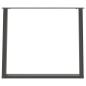 Preview: Esstischbeine U-Form 2 Stk. Anthrazit 100x(72-73) cm Stahl