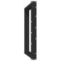 Preview: Esstischbeine U-Form 2 Stk. Schwarz 100x(72-73) cm Stahl