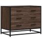 Preview: Schubladenschrank Braun Eichen-Optik 70x41x56 cm Holzwerkstoff